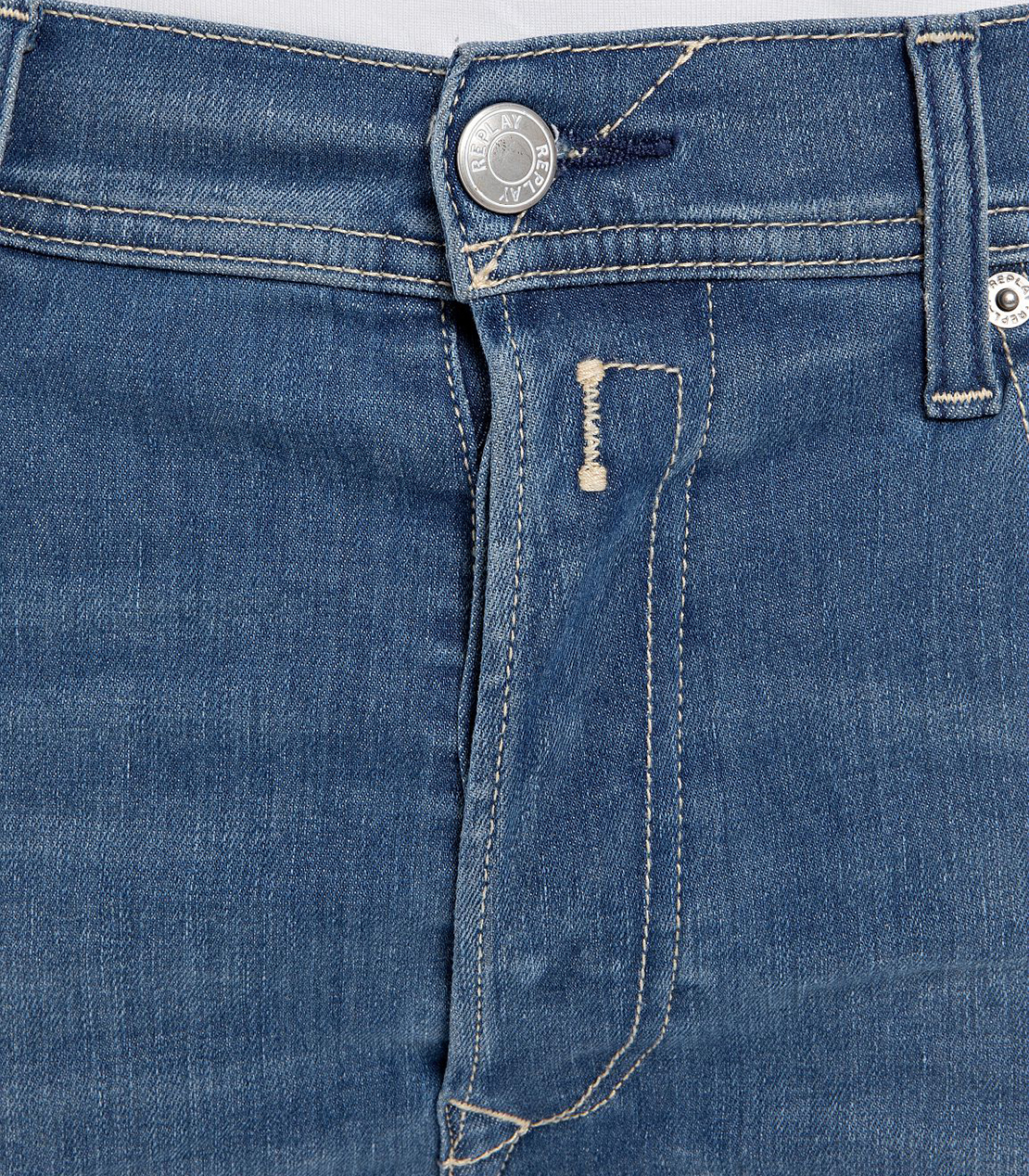 テーパード Hyperflex リサイクル360°デニムショーツ 詳細画像 ミディアムブルー 4